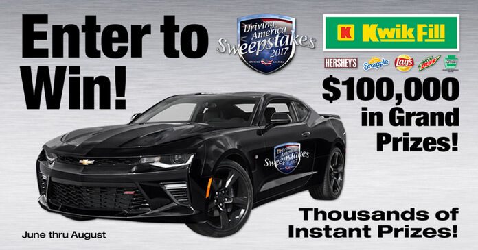 Kwik Fill Driving America Sweepstakes 2017 Kwik Fill Driving America Sweepstakes 2017