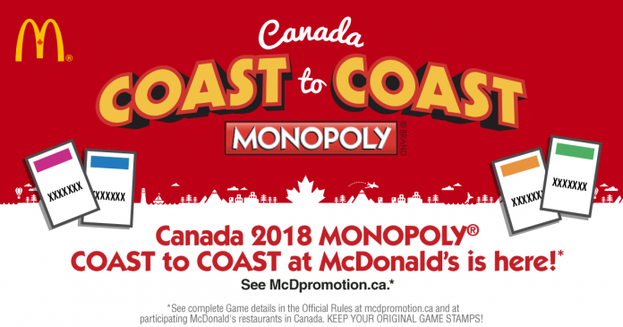 McDonalds Monopoly Canada 2018 Rare Pieces McDonalds Monopoly Canada 2018 Rare Pieces