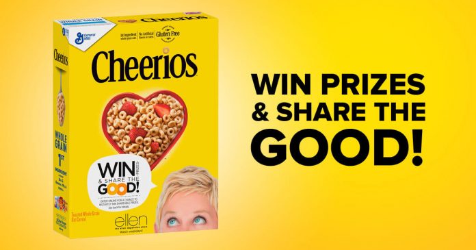 Ellen And Cheerios One Million Acts of Good Giveaway Ellen And Cheerios One Million Acts of Good Giveaway