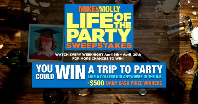 Mike And Molly Life of the Party Sweepstakes Mike And Molly Life of the Party Sweepstakes