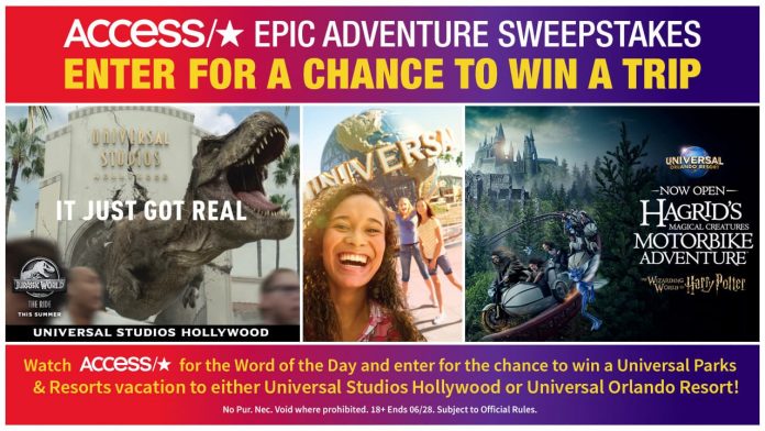 Access Hollywood Universal Studios Contest Access Hollywood Universal Studios Contest