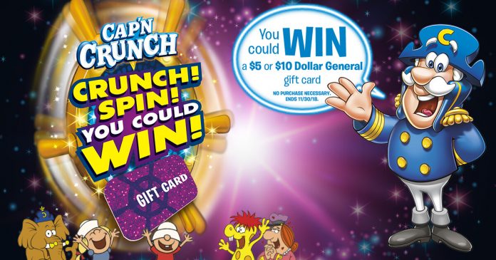 Cap'n Crunch Spin To Win 2018 Cap'n Crunch Spin To Win 2018