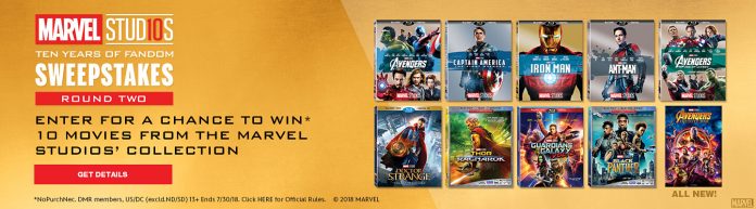 Marvel Studios 10 Years Of Fandom Sweepstakes Marvel Studios 10 Years Of Fandom Sweepstakes