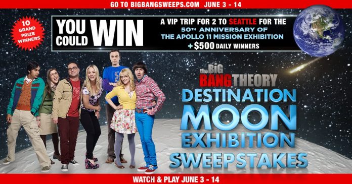 Big Bang Theory Destination Moon Sweepstakes Big Bang Theory Destination Moon Sweepstakes