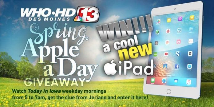 Channel 13 Apple A Day Giveaway Channel 13 Apple A Day Giveaway