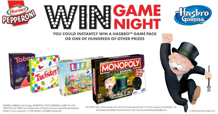 HORMEL Pepperoni Win Game Night Instant Win HORMEL Pepperoni Win Game Night Instant Win