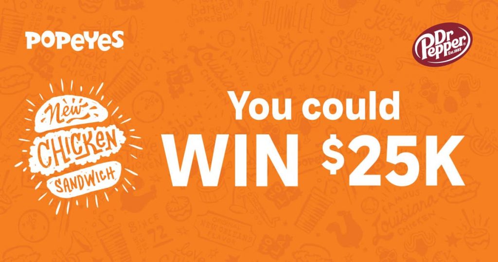 Popeyes Chicken $25k Giveaway - Winzily