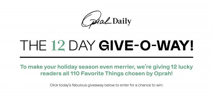 Oprah 12 Days Of Christmas Giveaway 2021 Oprah 12 Days Of Christmas Giveaway 2021
