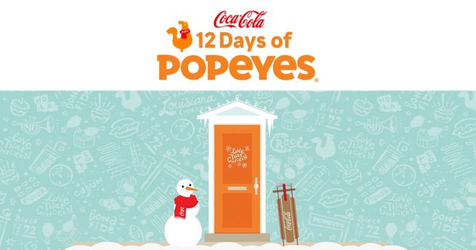 Popeyes 12 Days Of Christmas Sweepstakes 2020 Popeyes 12 Days Of Christmas Sweepstakes 2020