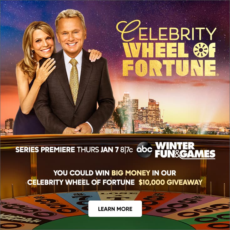 Celebrity Wheel Of Fortune 10000 Giveaway