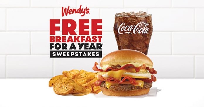 Wendy's Free Breakfast For A Year Instant Win Game 2021 Wendy's Free Breakfast For A Year Instant Win Game 2021
