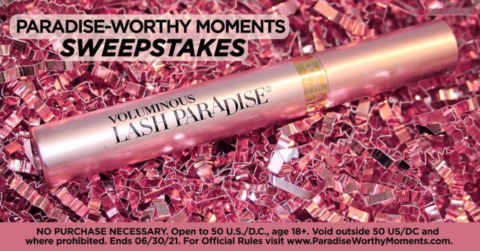 Paradise-Worthy Moments Sweepstakes presented by L'Oréal Paris Paradise-Worthy Moments Sweepstakes presented by L'Oréal Paris