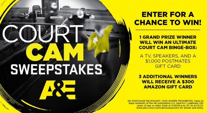 A&E TV Court Cam Sweepstakes 2021 A&E TV Court Cam Sweepstakes 2021