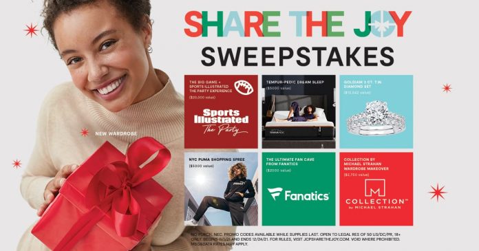 JCPenney Share The Joy Sweepstakes & Instant Win Game 2021 JCPenney Share The Joy Sweepstakes & Instant Win Game 2021