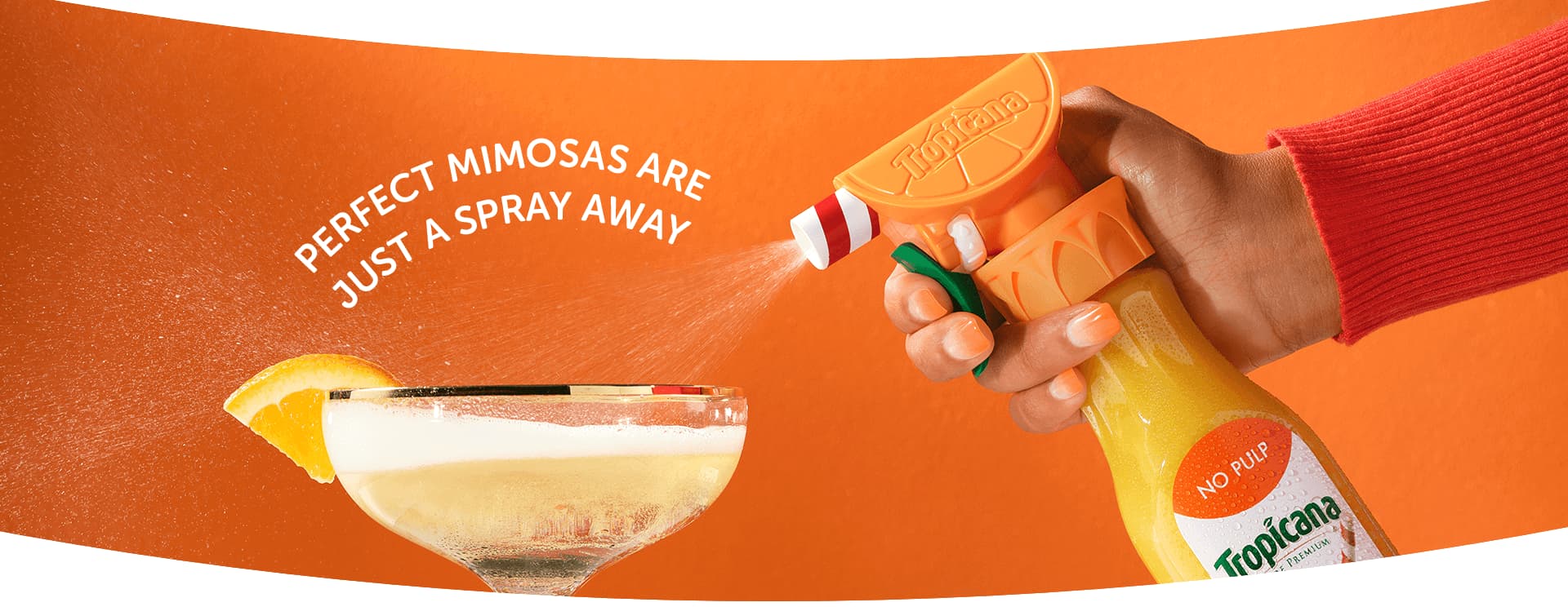 Tropicana debuts 'perfect' mimosa maker with orange juice spray bottle